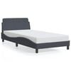 vidaXL Bettgestell "Dover" Dunkelgrau 100x200 cm Samt