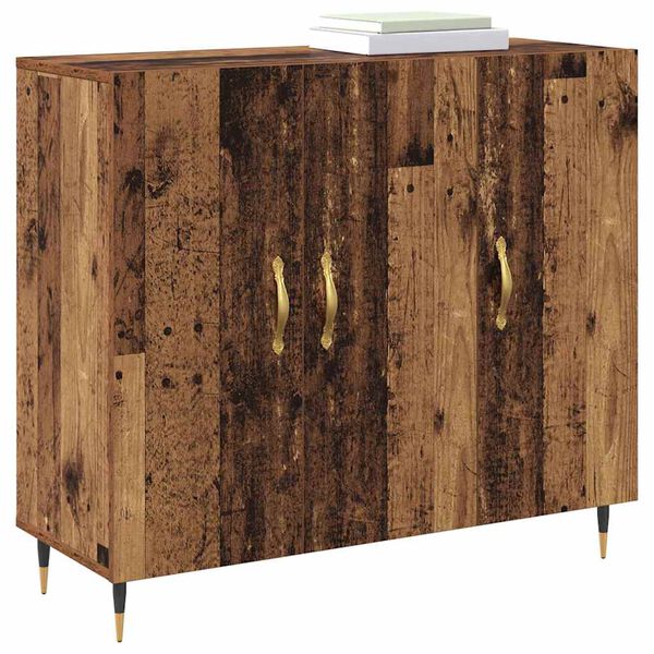 vidaXL Sideboard Altholz 90 x 34 x 80 cm Holzwerkstoff