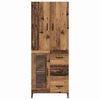 vidaXL Highboard Wandmontiert Altholz 69,5 x 34 x 180 cm Holzwerkstoff