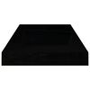vidaXL Schweberegale 4 Stk. Hochglanz-Schwarz 50x23x3,8 cm MDF