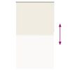 vidaXL Verdunkelungsrollo Cremewei&szlig; 140x230cm Stoffbreite 136,6cm