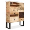 vidaXL Sideboard Mangoholz Massiv 100 x 30 x 130 cm