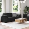 vidaXL 2-teiliges Sofa-Set mit Kissen, schwarzer Samt