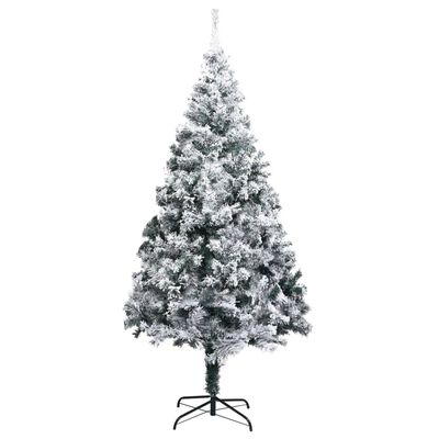vidaXL Künstlicher Weihnachtsbaum mit Schnee Grün 180 cm PVC