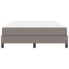 vidaXL Boxspringbett mit Matratze Taupe 160 x 200 cm Stoff