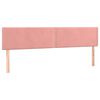 vidaXL Kopfteile Rosa 180x5x78/88 cm Samt