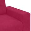vidaXL Zweisitzer-Sofa Weinrot 180x77x82 cm Samt