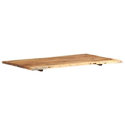 vidaXL Tischplatte Massivholz Akazie 100x(50-60)x2,5 cm