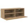 vidaXL TV-Wandregale 2 pcs Artisan-Eiche 80 x 30 x 30 cm Holzwerkstoff