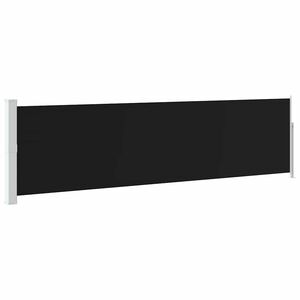 vidaXL Ausziehbare Seitenmarkise 140&times;500 cm Schwarz