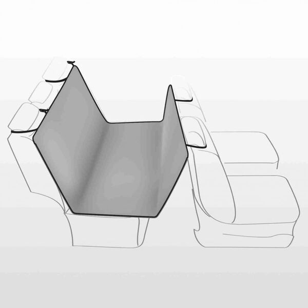 TRIXIE R&uuml;cksitzschoner f&uuml;r Hunde 160x145 cm Hellgrau