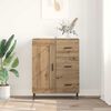 vidaXL Sideboard Artisan-Eiche 69,5 x 34 x 90 cm Verbundholz und Eisen