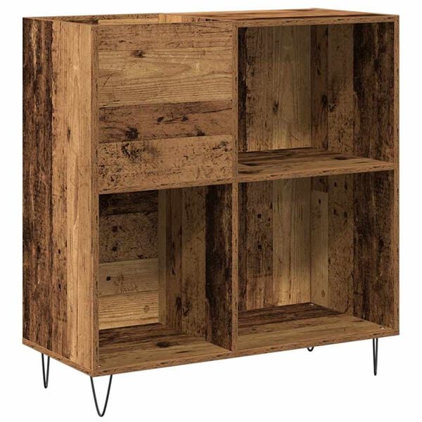 vidaXL Schallplattenschrank Altholz 85 x 38 x 89 cm Holzwerkstoff