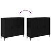 vidaXL Sideboard Schwarz Eichen-Optik 34 x 90 x 80 cm Holzwerkstoff
