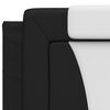 vidaXL Bettgestell "Viana" mit LED ohne Matratze Schwarz und Wei&szlig; 200x200 cm
