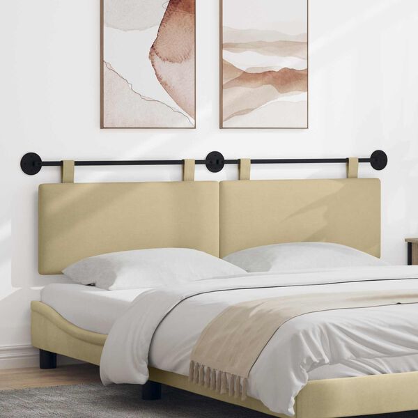 vidaXL H&auml;ngevorderseite Uni Hellgr&uuml;n-Grau 170 x 55 x 5 cm Cordstoff