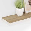 vidaXL Schweberegale 2 Stk. Eichen-Optik und Wei&szlig; 80x23,5x3,8 cm MDF