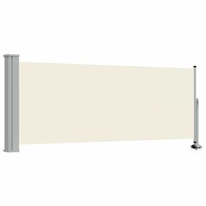 vidaXL Ausziehbare Seitenmarkise 100 x 300 cm Creme