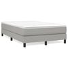 vidaXL Boxspringbett mit Matratze Hellgrau 120x190 cm Stoff