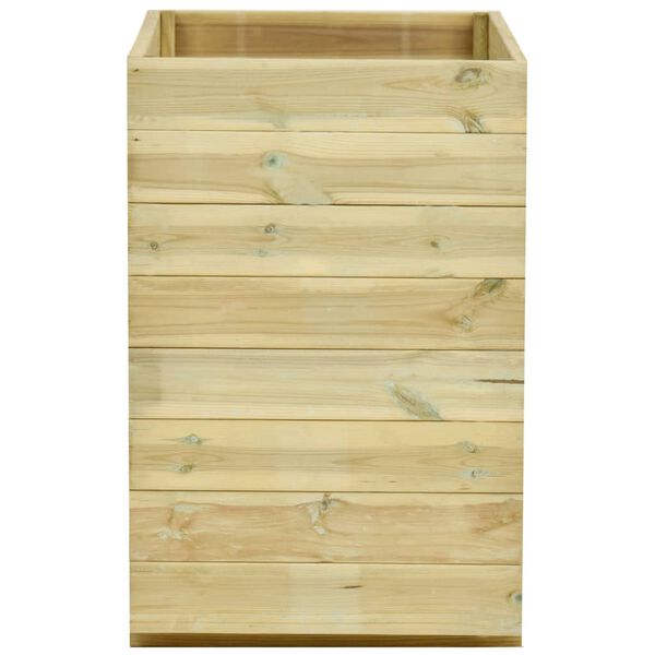 vidaXL Garten-Hochbeet mit Boden 100x50x75 cm Kiefernholz Impr&auml;gniert