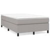 vidaXL Boxspringbettgestell Hellgrau 120x200 cm Stoff