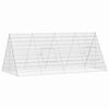 vidaXL Hasenk&auml;fig Silber 215 x 100 x 85 cm Verzinkter Stahl