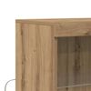 vidaXL LED-Sideboard Braun 60 x 37 x 100 cm Holzwerkstoff