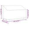 vidaXL Abdeckung f&uuml;r 3-Sitzer-Bank Schwarz 165x70x65/94 cm 420D Oxford