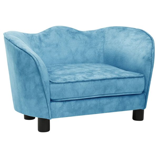 vidaXL Hundesofa T&uuml;rkis 66x43x40 cm Pl&uuml;sch