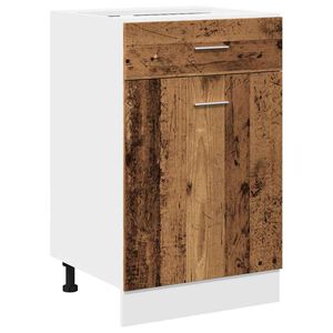 vidaXL Schubunterschrank Lyon Altholz-Optik 50x46x81,5 cm Holzwerkstoff
