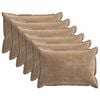 vidaXL Kissenbezug 6 stk. HOUTEN Braun 50 x 80 cm Chenille-Stoff