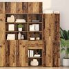 vidaXL Highboard Altholz 50 x 42,5 x 185 cm Holzwerkstoff