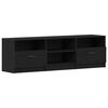 vidaXL TV-Schr&auml;nk 150 x 33,5 x 45 cm Schwarz Eichen-Optik