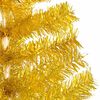 vidaXL K&uuml;nstlicher Weihnachtsbaum Beleuchtung & Kugeln Gold 240 cm