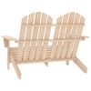 vidaXL Adirondack-Gartenbank 2-Sitzer Massivholz Tanne