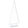 vidaXL Metall Weihnachtsbaum KUOPIO 210 cm Stahl Wei&szlig;