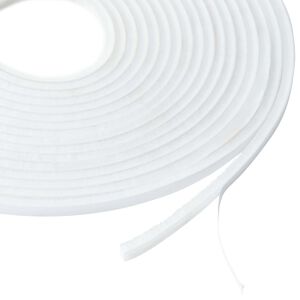 vidaXL Selbstklebende T&uuml;rb&uuml;rstendichtung 5 m PP Wei&szlig;