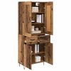 vidaXL Highboard Altholz 69,5 x 34 x 180 cm Holzwerkstoff