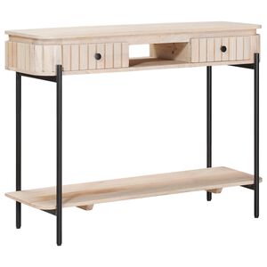 vidaXL Handgefertigter Beistelltisch Wei&szlig; 100 x 30 x 76 cm