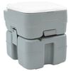 vidaXL Camping-Toilette Grau 41,5 x 36,5 x 42 cm