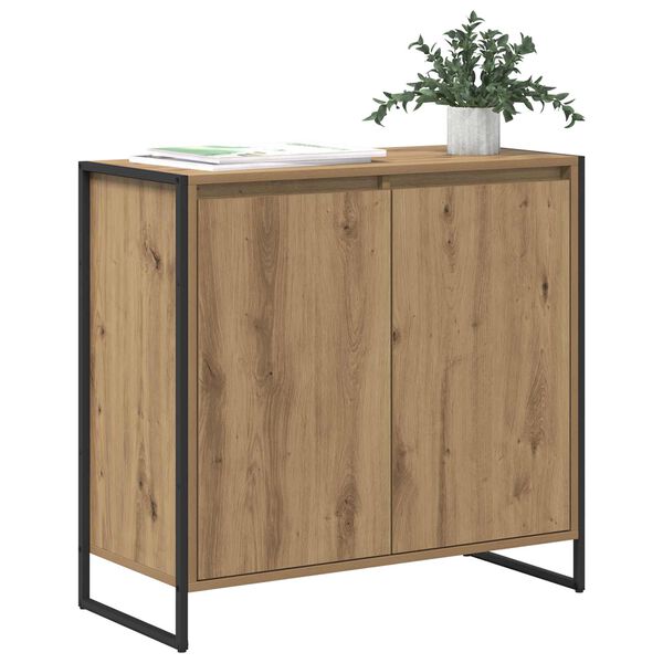 vidaXL Seitenschrank Kunsthandwerk Eiche 79 x 36 x 75 cm Holzwerkstoff