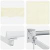 vidaXL Manuell einziehbare Markise Creme 2,5 x 2 m