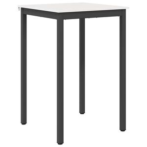 vidaXL Bartisch Wei&szlig; 70 x 70 x 105 cm Massives Kiefernholz