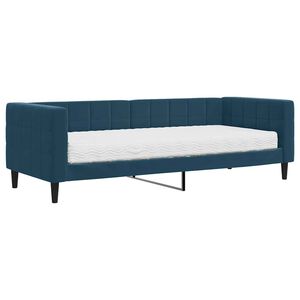 vidaXL Tagesbett mit Matratze Blau 80x200 cm Samt