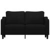 vidaXL 2-Sitzer-Sofa Schwarz 140 cm Stoff
