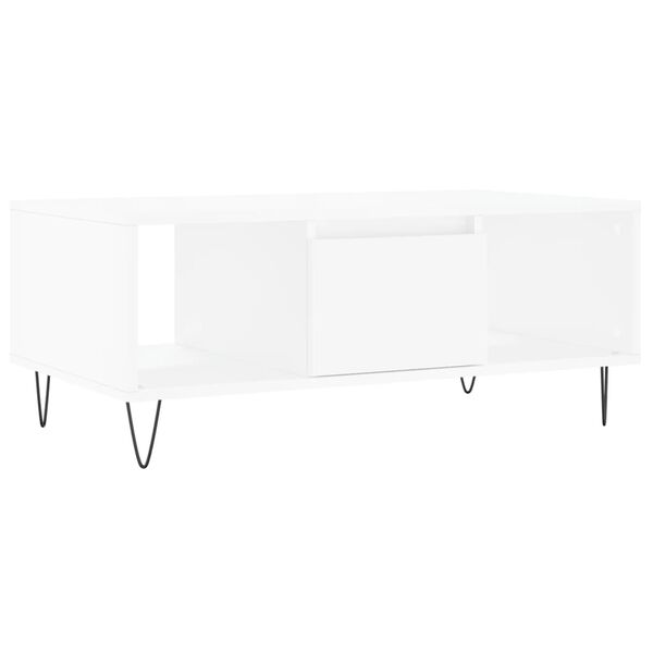 vidaXL Couchtisch Wei&szlig; 90x50x36,5 cm Holzwerkstoff