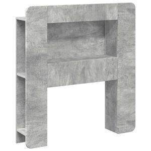 vidaXL Kopfteil-Schrank mit Speicher Betongrau Holzwerkstoff