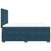 vidaXL Boxspringbett mit Matratze Blau 140x190 cm Samt