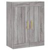 vidaXL Highboard Grau Sonoma 69,5x34x180 cm Holzwerkstoff