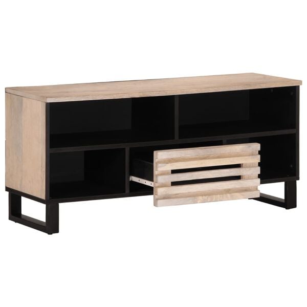 vidaXL TV-Schrank 100x34x46 cm Massivholz Mango